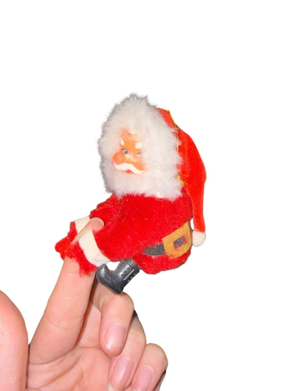 Vintage clip on Santa toy